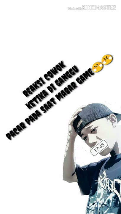 Reaksi cowok di ganggu pacar pada saat main game.tragis hehe