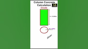 Circular Columns Concrete Calculations CuM
