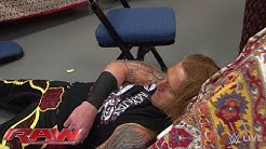 Heath Slater eats an RKO in catering: Raw, April 20, 2015