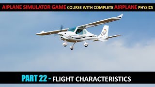 Flight Characteristics Airplane In Unity - Part 22 | Airplane Simulator Game Course In Urdu/Hindi screenshot 3