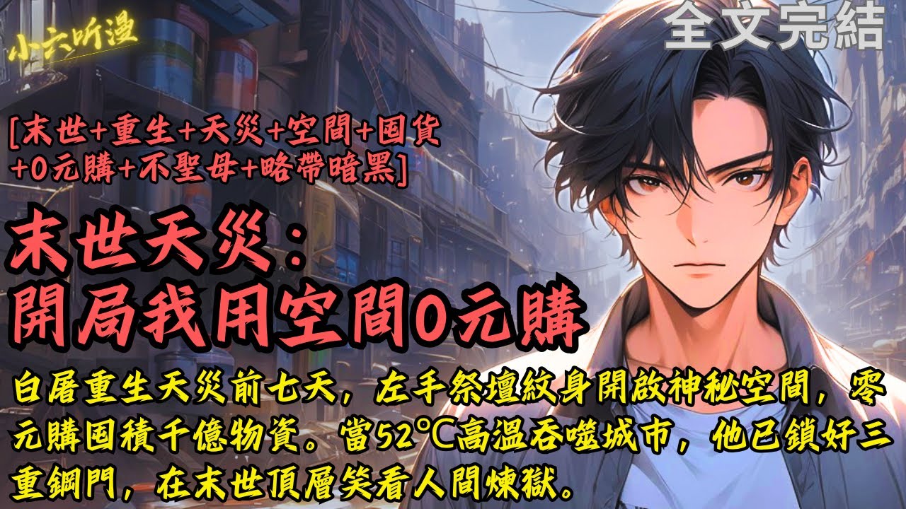 完結爽文《末世天災：開局我用空間0元購》白屠重生天災前七天，左手祭壇紋身開啟神秘空間，零元購囤積千億物資。當高溫吞噬城市，他已鎖好三重鋼門，在末世頂層笑看人間煉獄。#末世 #爽文 #小說 #完結