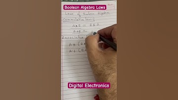 Boolean algebra laws #shortvideos #digitalelectronics