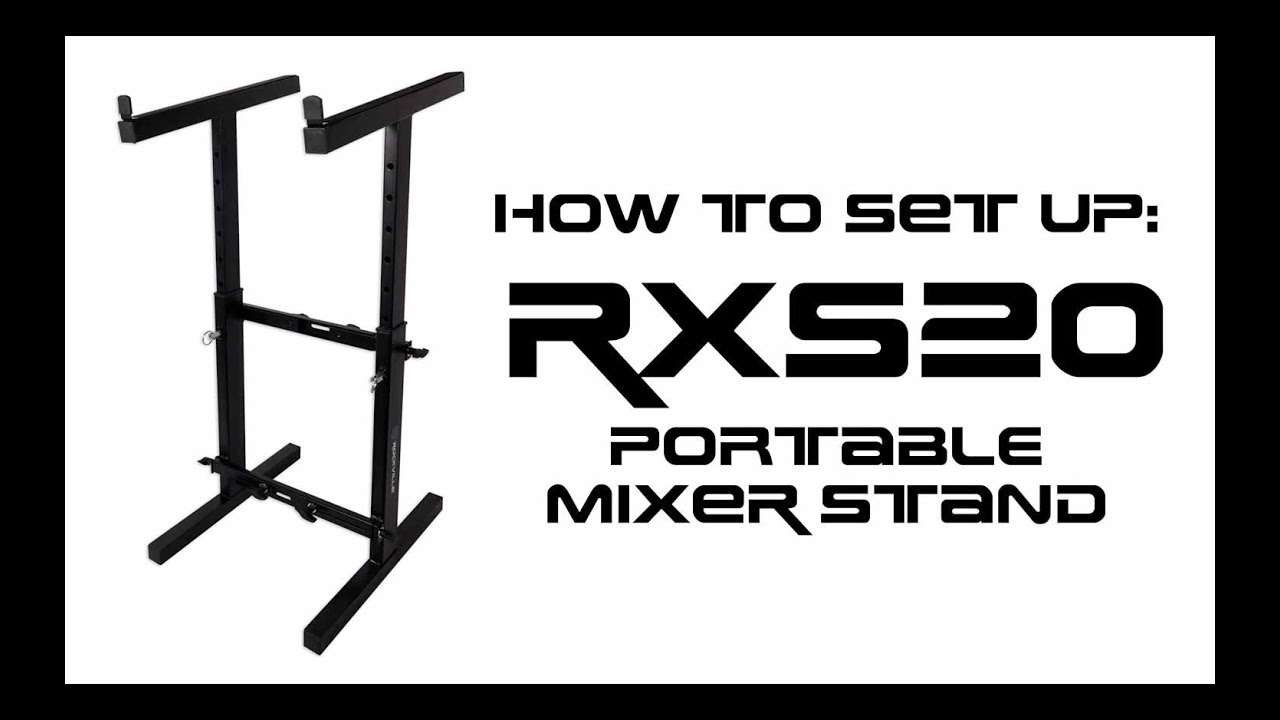 How to Set Up Your Rockville RXS20 Portable Powered or Passive Mixer Stand (FULL DEMO