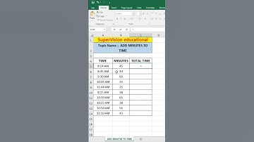 How to add minutes in time || #shorts #advanceexcel #exceltips #exceltricks #viralvideo