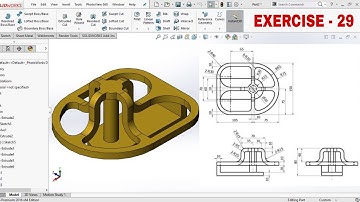 Solidworks Exercise - 29| solidworks2016|advance solidworks|