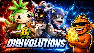Les Digivolutions de Monmon, Kotemon et Bearmon ! | La Lignée Digimon World 2003