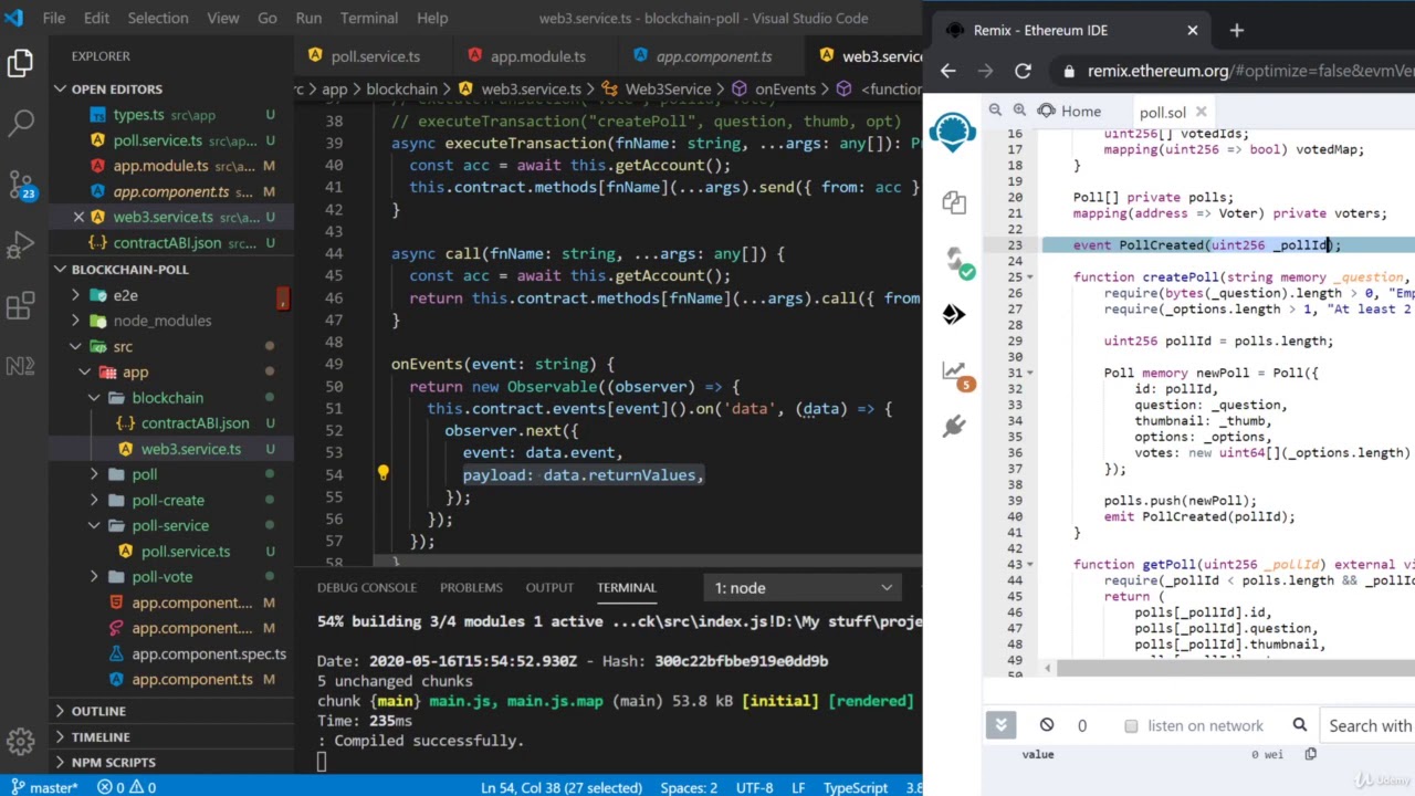 35 Reacting to blockchain events - YouTube