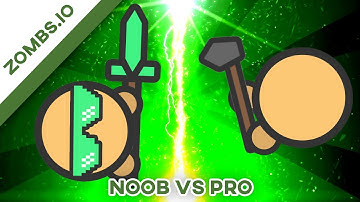 Noob VS Pro in Zombs.io