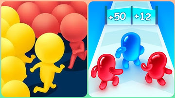 Join Blob Clash 3D Vs Count Masters 3D🟥🟧🟨Walkthrough Mobile Gameplay HHT4DMobile game walkthrough