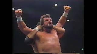 7.20.1991 - Triple Crown title - Jumbo Tsuruta [c] vs Steve Williams