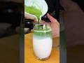 Exquisite Matcha Latte Ground with a Stone Mill #japanesefood