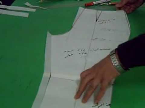 تعليم التفصيل بالباترون اساس بنطالون 3