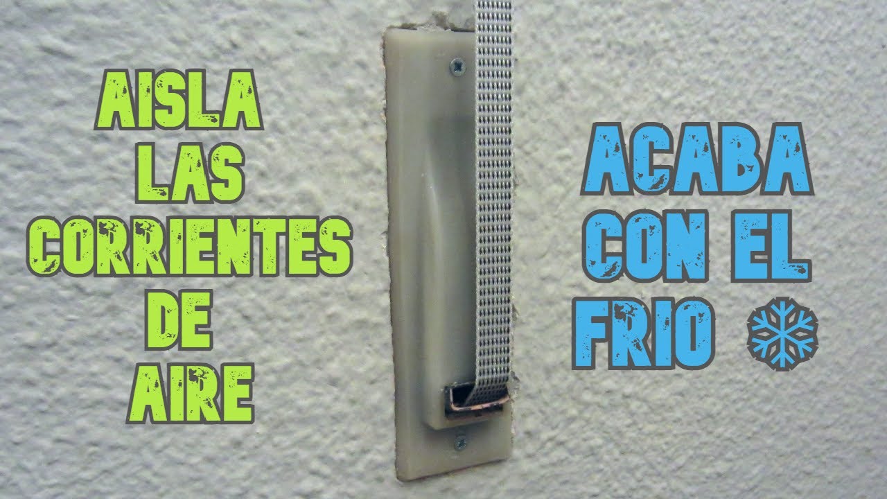 ▷🛠AISLAR RECOGEDOR DE PERSIANA ❄▷ Termina con las corrientes de aire -  YouTube