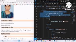 Creating a Resume Webpage Using HTML and CSS |VS code|Glitch