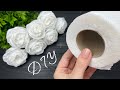  easy recycling craft idea toilet paper rose paper decoration diy