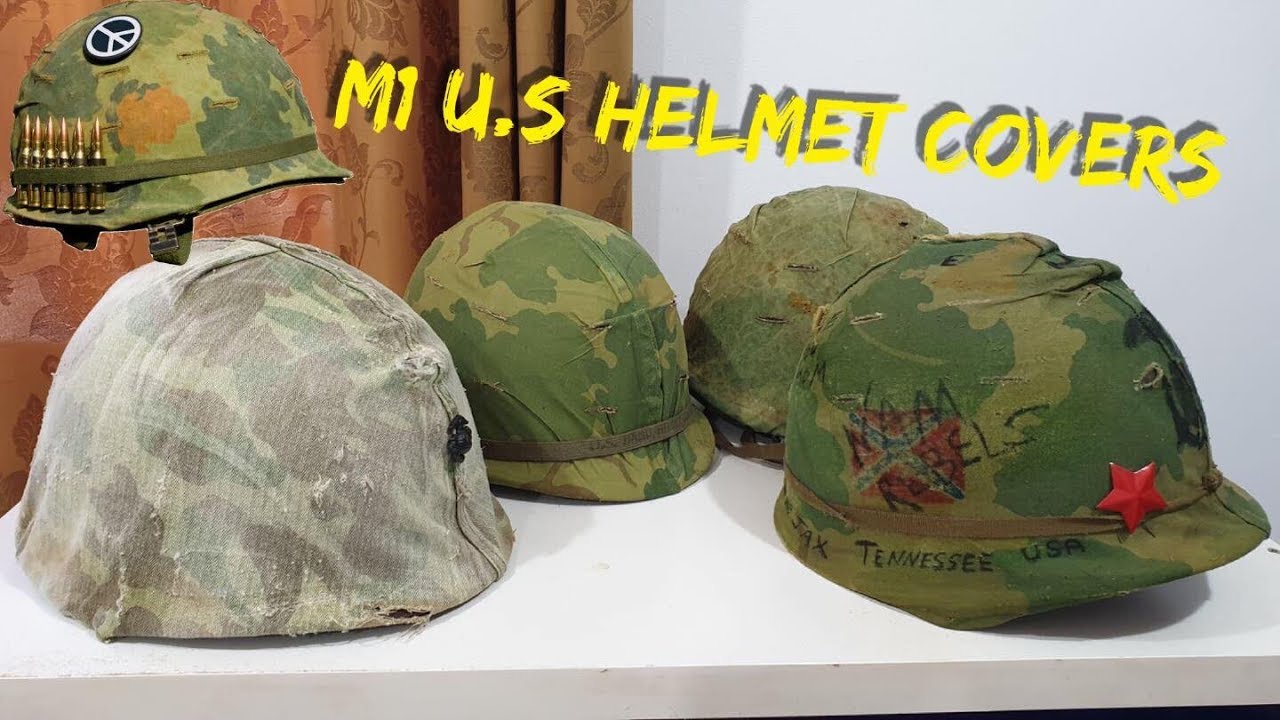 M1 U.S Helmets Covers DSA 1965 1970 YouTube