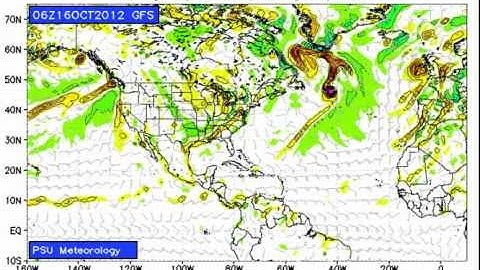 5-day GFS-model forecast for Hurricanes PAUL and RAFAEL (beginning 06z.16.10.2012)