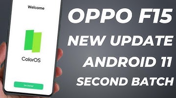 OPPO F15 COLOUROS 11 UPDATE| OPPO F15 ANDROID 11 UPDATE