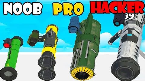 NOOB vs PRO vs HACKER - Rockets Stack Part 1 | Gameplay Satisfying (Android,iOS)