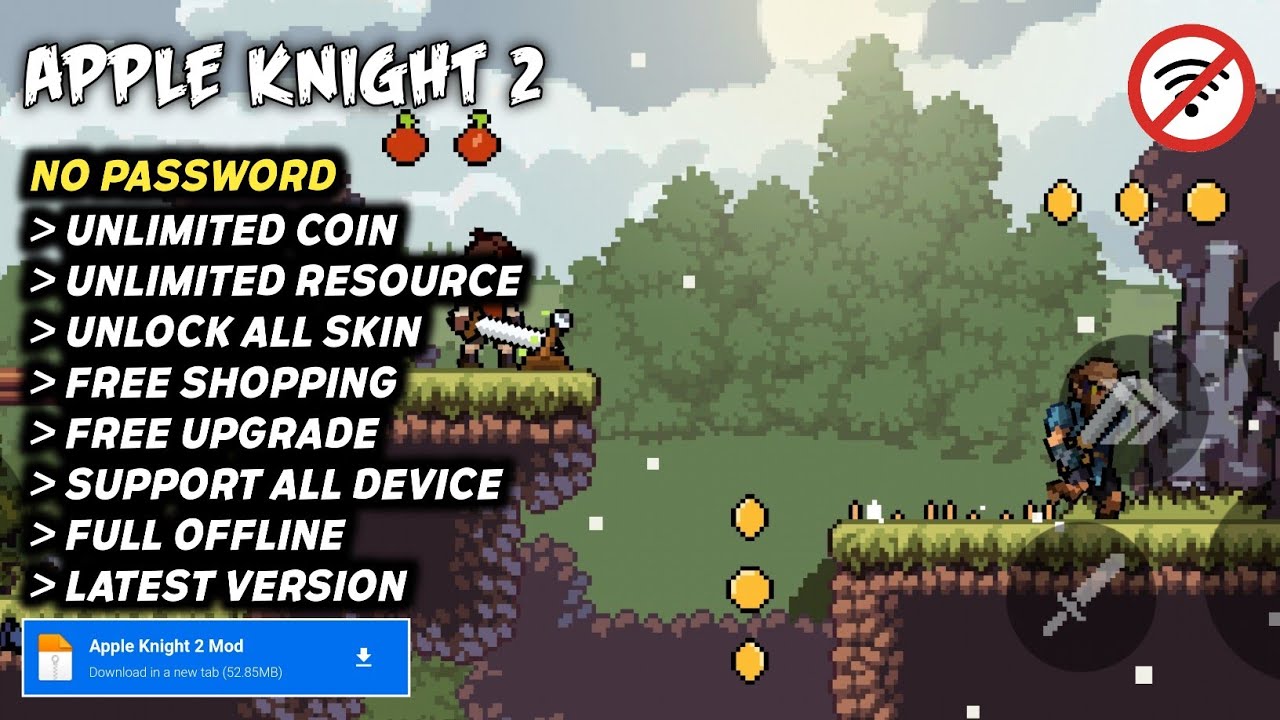 Apple Knight 2 Mod APK v1.2.0 (Unlimited Money, Unlock All) Download