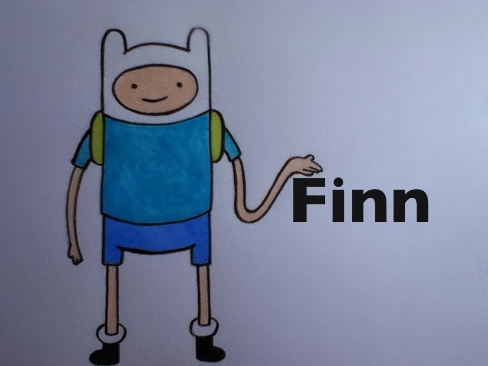 How to Draw Finn from Adventure Time - YouTube.
