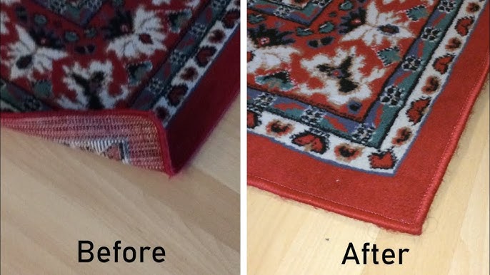 How To Flatten a Rug Corner - Thistlewood Farm