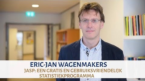 Nominatievideo NRO-verbindingsprijs voor onderzoekers 2018: Eric-Jan Wagenmakers