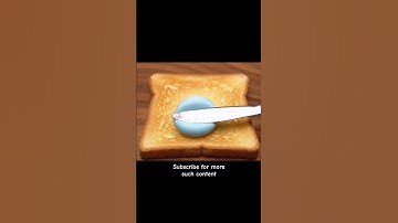 Uranus Planet 🪐 Spread On Toast 🍞#asmr #asmrsounds#oddlysatisfyingvideo #satisfying#planets#spread