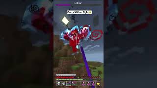 Crazy Wither Fight in Minecraft Realms😂😂 #shorts #minecraft