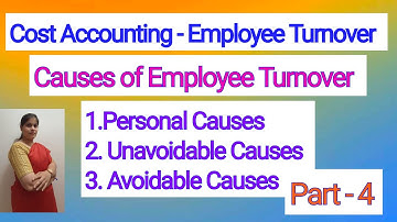 Cost Accounting - Causes of Employee Turnover | For B.COM,BBM,BBA