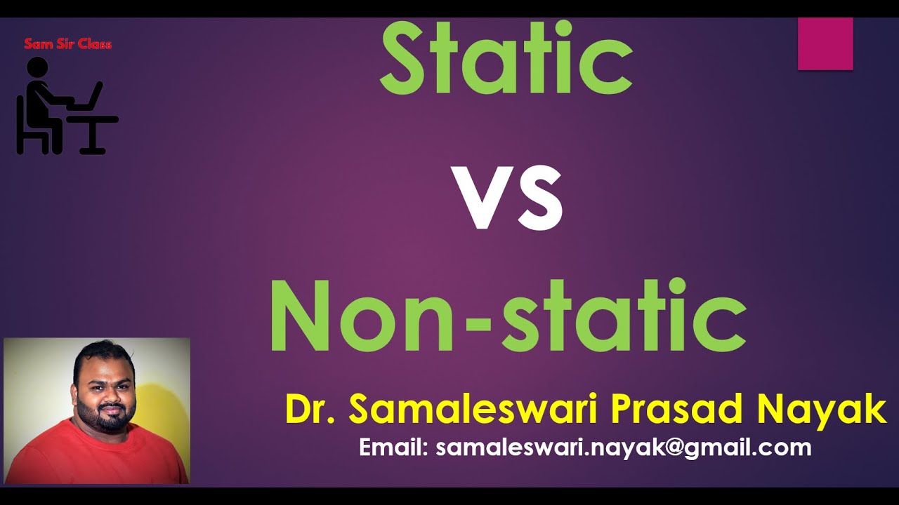 40.Difference between Static and Non-Static Variable - YouTube