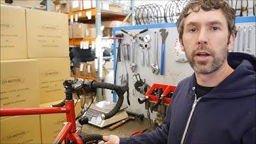 Installing the SON generator hub, Schmidt Edelux light and USB top cap at Co Motion Cycles.