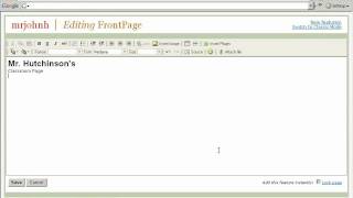 PB Wiki  Editing a Page