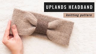 Uplands knit headband | Knitting pattern