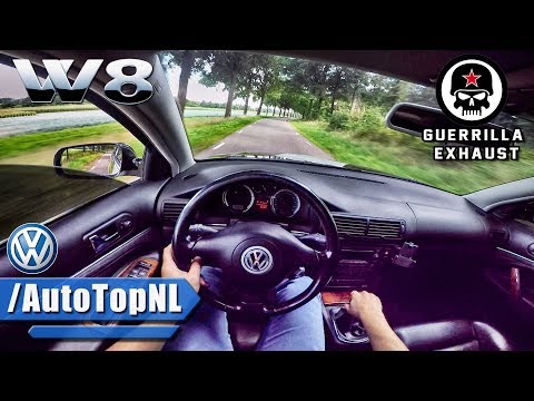 VW Passat W8 SUPER LOUD! Guerilla Exhaust POV Test Drive by AutoTopNL