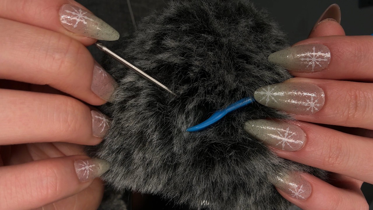 Fluffy Scalp Check + Scratches ft. Metal Tool [ASMR] No Talking