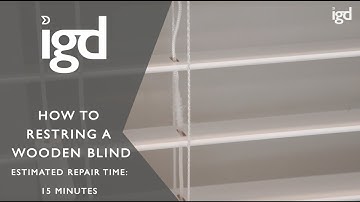Wooden Blinds Direct: Restringing a wooden blind