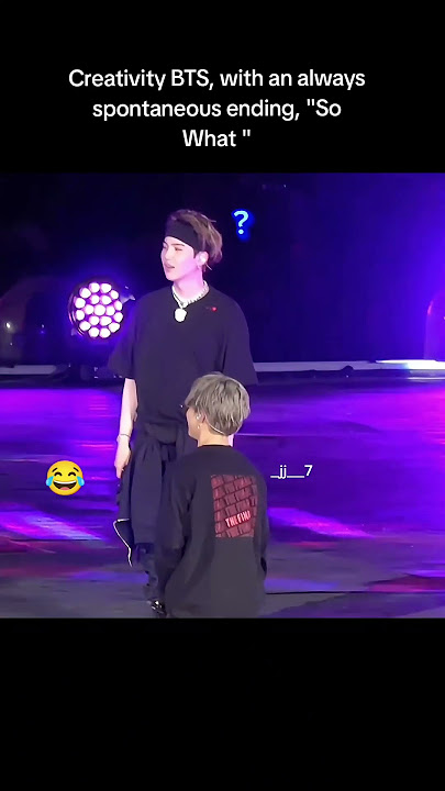 Jimin ends 'So What' always different, cute and funny 😁💜 #bts