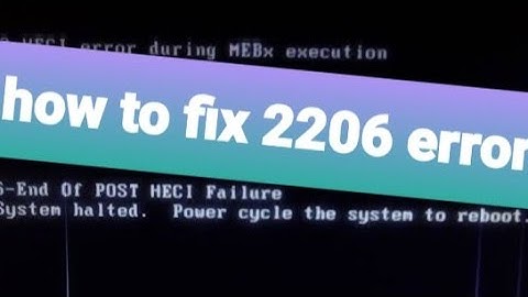 how to fix  error  2206/ 2218, 2223 in hp pc