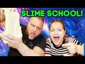 TEACHING MY DAD HOW TO MAKE SLIME! STUCK AT HOME CHALLENGE