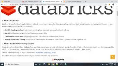 1. Databricks Community Edition: Get Started
