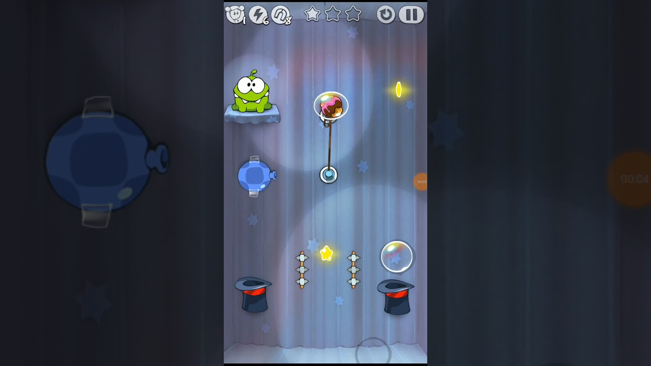 Cut the rope Level 4-22 Walkthrough