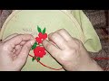 Embroidery flower stitch by Aysha | embroidery designs for beginners