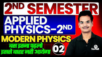 #2 Applied physics 2nd semester polytechnic आधुनिक भौतिकी (Modern Physics) Hindi Eng #astechnic