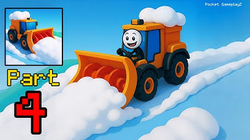 Clean Snow 3D - Gameplay Walkthrough Part 4 - Become the Snow Removal Pro! (Android, iOS)