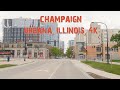 A Bright Spot On The Illinois Prairie: Champaign-Urbana, Illinois 4K.