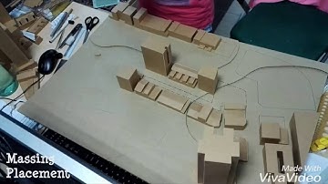 Architecture Urban Site Massing Model Making