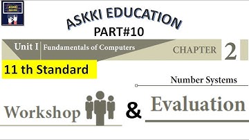 💥11th Computer Science, Technology & Computer Applications Chapter 2 Workshop & Book back Answers