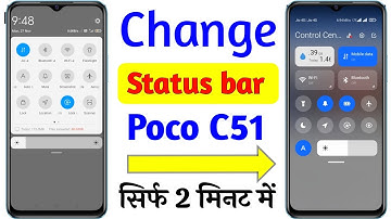 Poco c51 control centre change settings | poco c51 me notification pannal change kaise kare