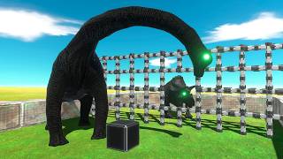 Shadow Brachiosaurus Rescues Shadow Herbivore from the Unit Maze - Animal Revolt Battle Simulator screenshot 1